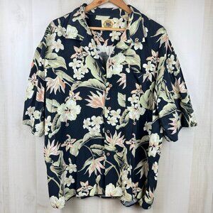 Pussers West Indies Silk Blend Hawaiian Shirt Size XL